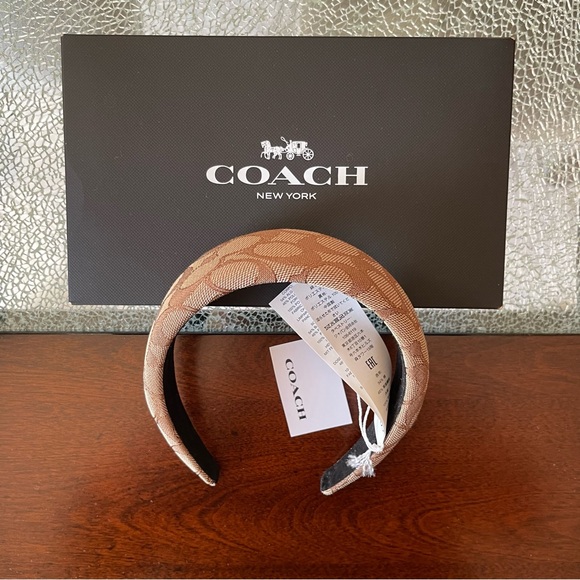 Coach Brown Signature Style Logo Headband main image 6